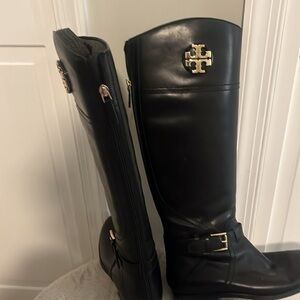 Tory Burch Adeline riding boots black size 9.5